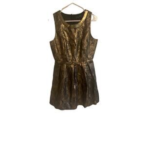 Romeo + Juliet Couture- Womens gold and black metallic dress size Large